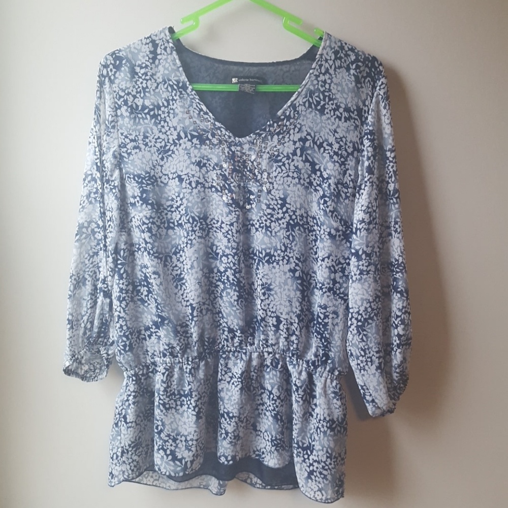 Valerie Bertinelli split sleeve top nwot - Picture 1 of 4